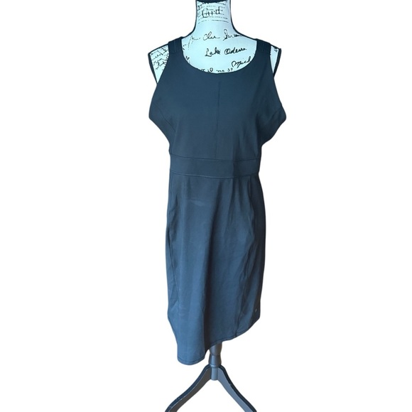 NWT Royal Robbins Women's Black Jammer Printed Knit Tank Dress Size XL - Picture 4 of 8